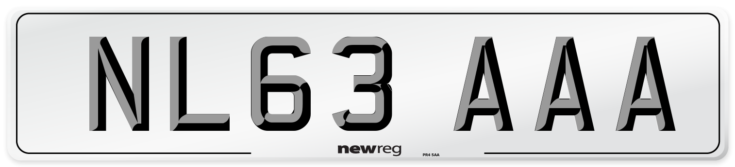 NL63 AAA Number Plate from New Reg